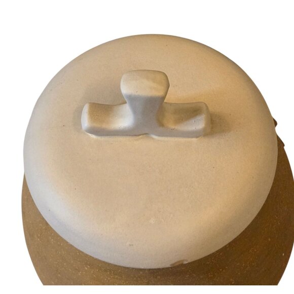 Metlox Poppytrail Sun Face Cookie Jar RARE California Vintage Pottery AS IS Read - Picture 15 of 16